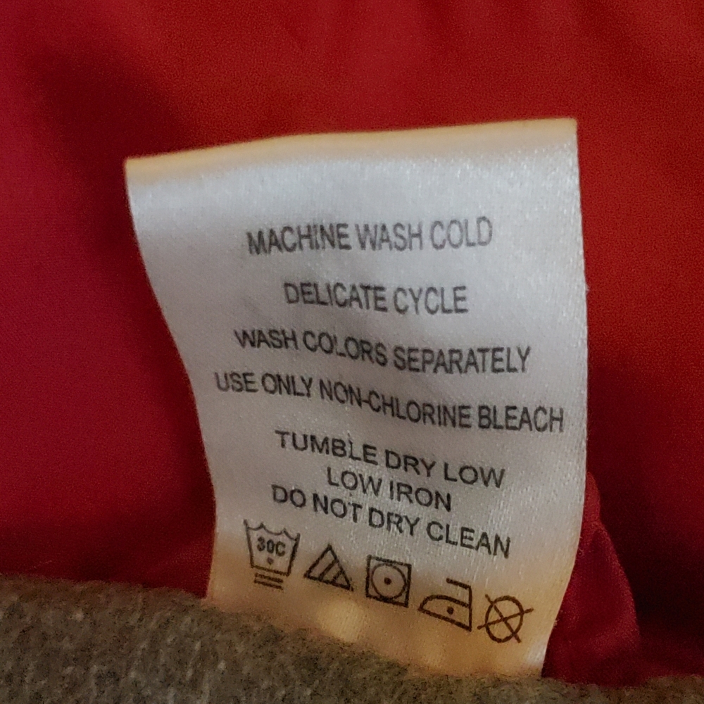 Raspberry colored windbreaker with fleece lining size 2X - Picture 9 of 11
